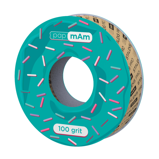 STALEKS EXPERT Donut papmAm Refill nail files for straight base, 100 grit