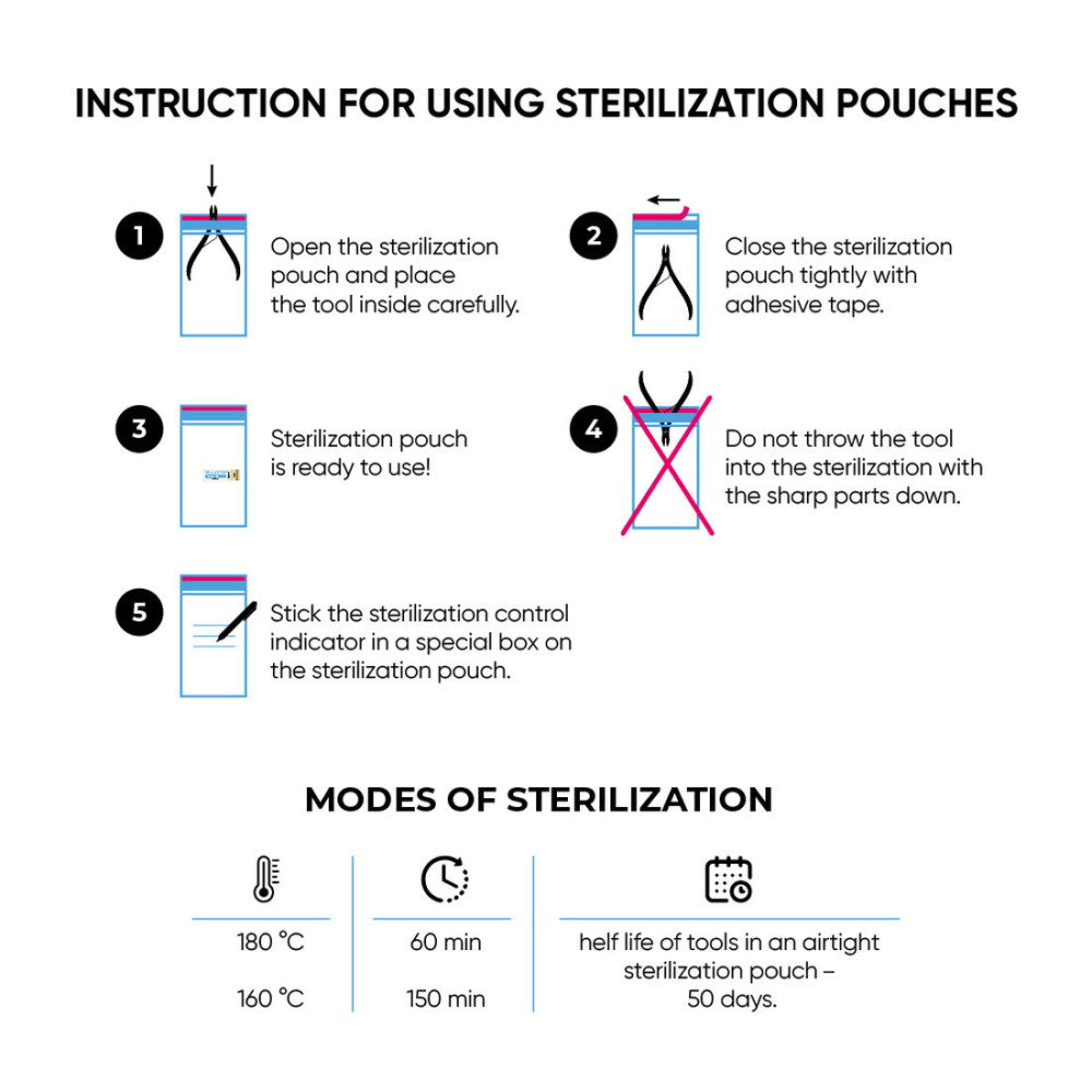 MICROSTOP PRO Sterilization Pouches (with Class 4 Indicator) 100x200, 100 pcs