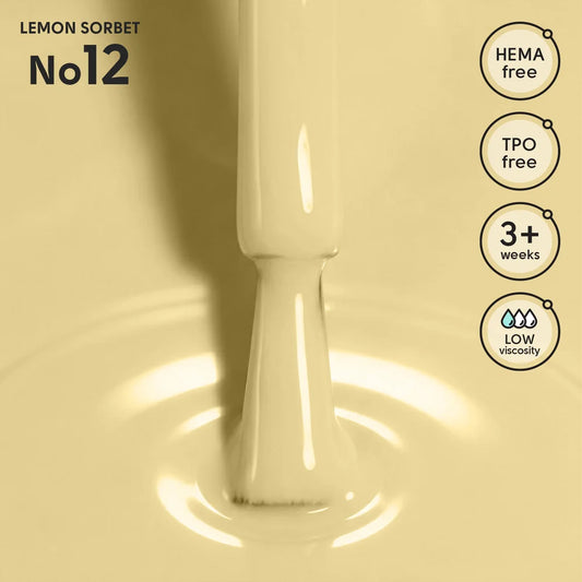 SHELLY. Gel Polish #12, Lemon Sorbet, 12 ml.