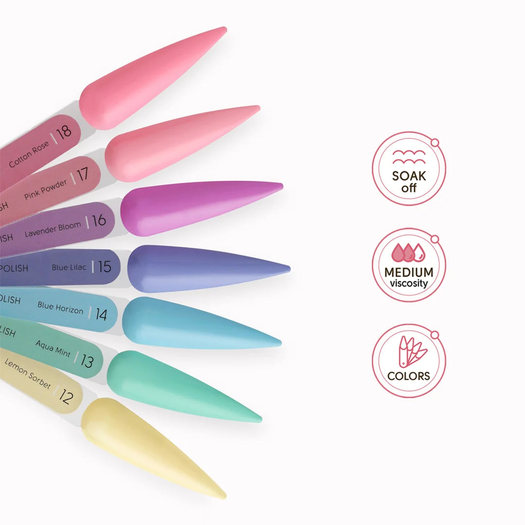SHELLY. Gel Polish #17, Pink Powder, 12 ml.