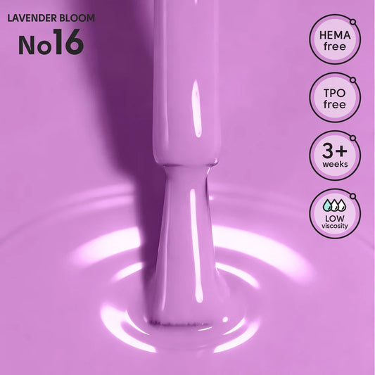 SHELLY. Gel Polish #16, Lavender Bloom, 12 ml