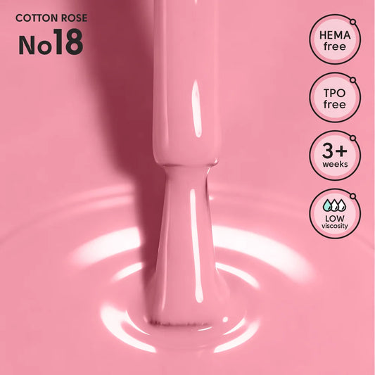 SHELLY. Gel Polish #18, Cotton Rose, 12 ml