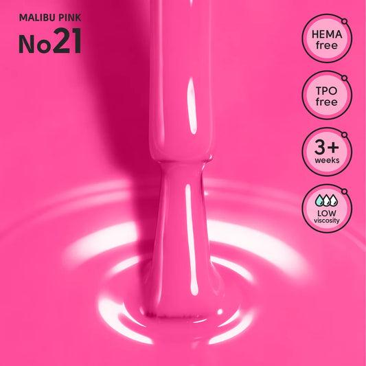 SHELLY. Gel Polish #21, Malibu Pink, 12 ml