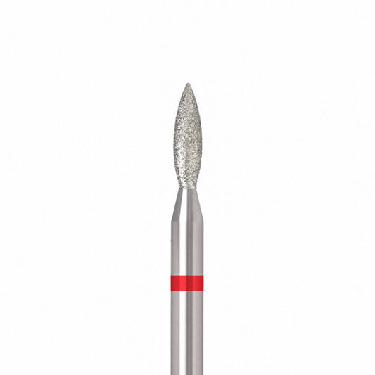 ÜLKA Diamond nail drill bit flame red head diameter 2.3 mm / working part 8 mm