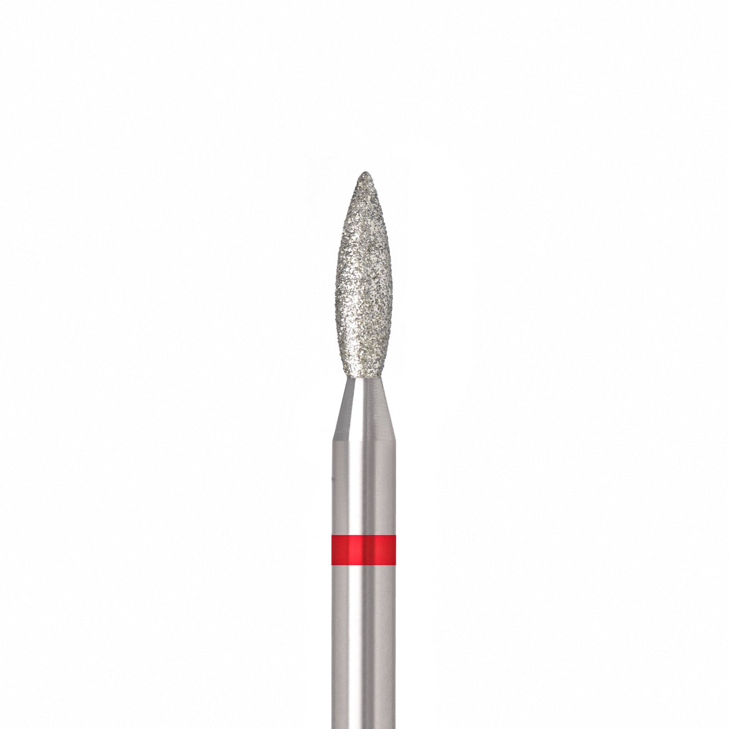 ÜLKA Diamond nail drill bit flame red head diameter 2.1 mm / working part 8 mm