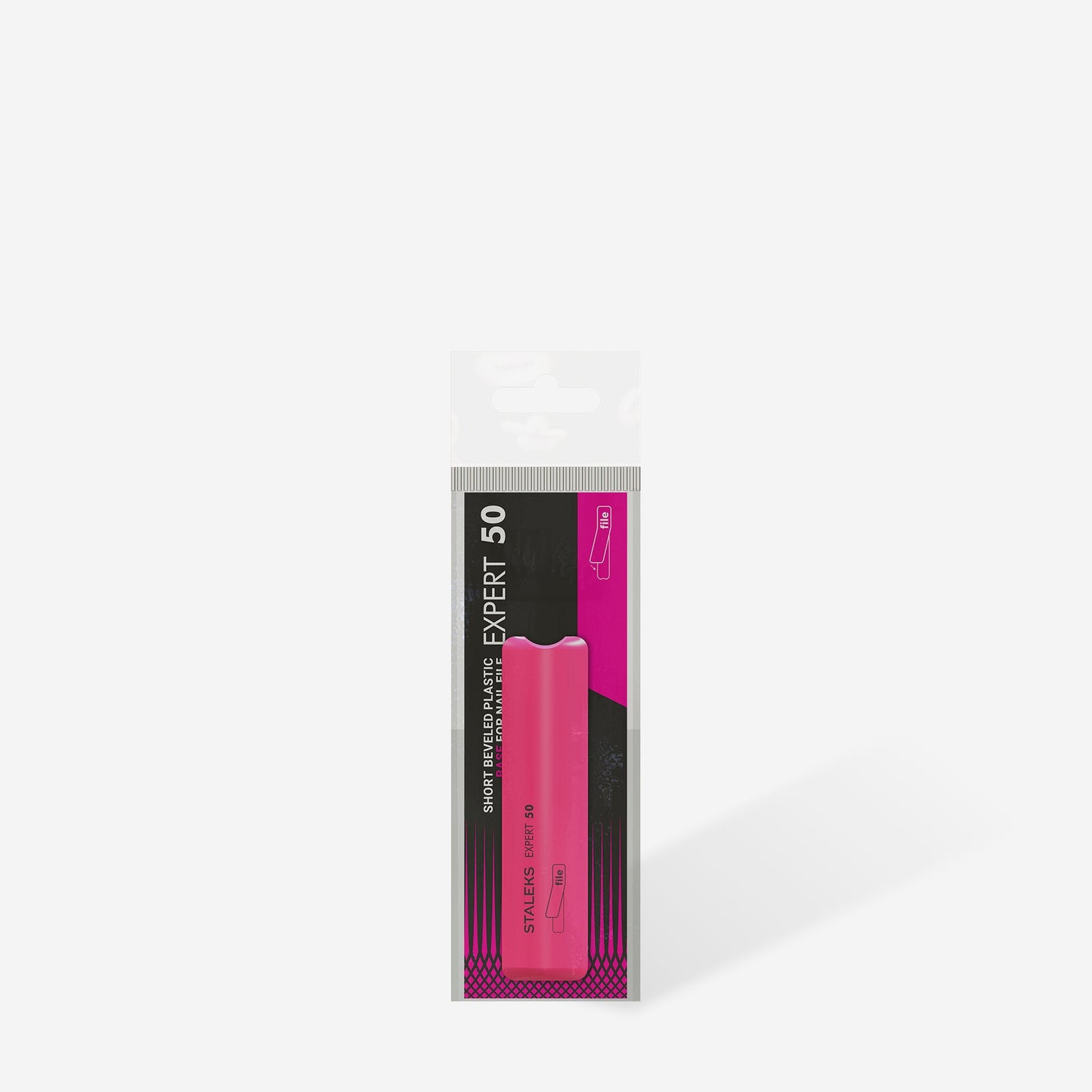 STALEKS EXPERT 50 Short beveled plastic base for nail file (76 mm)