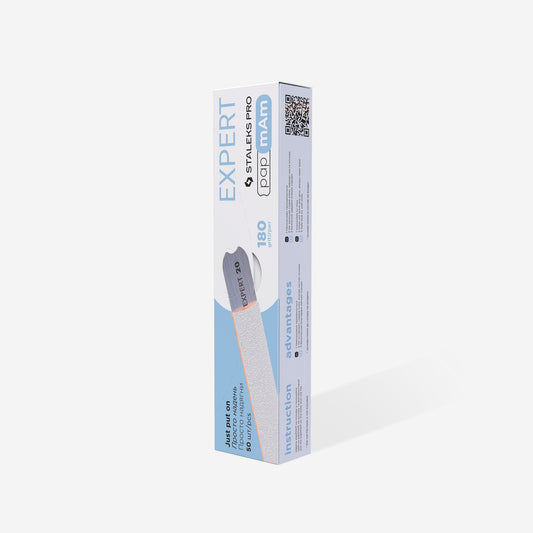 STALEKS EXPERT 22 papmAm Nail files for straight base, 180 grit (50 pcs)