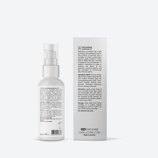SKIN POLISHING MOLECULAR OIL Professional-grade oil for hydrated, polished, and smooth feet 50 ml