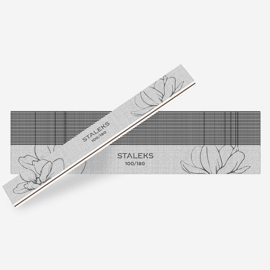 STALEKS EXPERT 20 100/180 Straight mineral nail file,(25 pc)