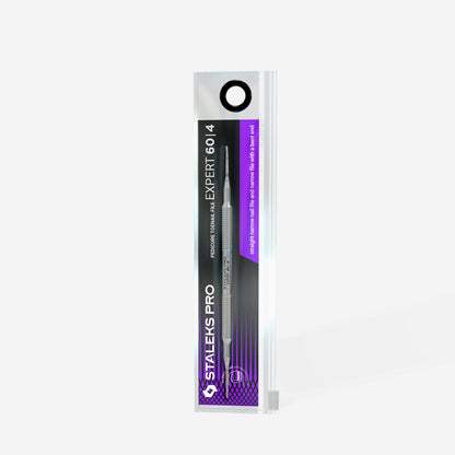 STALEKS EXPERT 60 TYPE 4 Straight narrow nail file and narrow file with a bent end