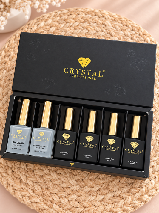 Crystal Professional Nail Strengthening Set with Moonlight Bases