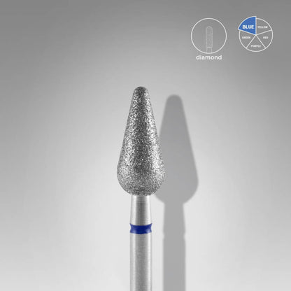 STALEKS PRO Expert Diamond bur Rounded Pear, Blue 5 x 12 mm