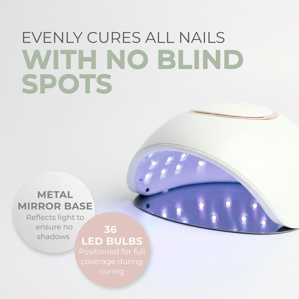 Nail Lamp Bellu Glow UV/LED Silver