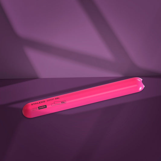 STALEKS EXPERT 20s Straight beveled plastic base for nail file (130 mm)