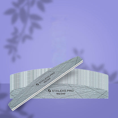 STALEKS SMART 40 Crescent mineral nail file, 180/240 grit (25 pc)