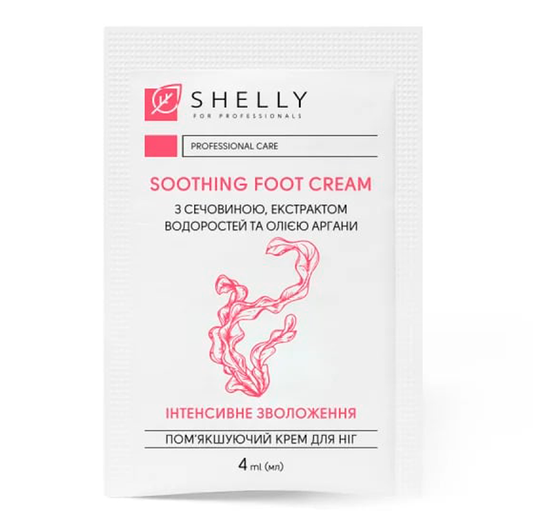 Shelly Softening foot cream with urea, algae extract and argan oil, 4 ml