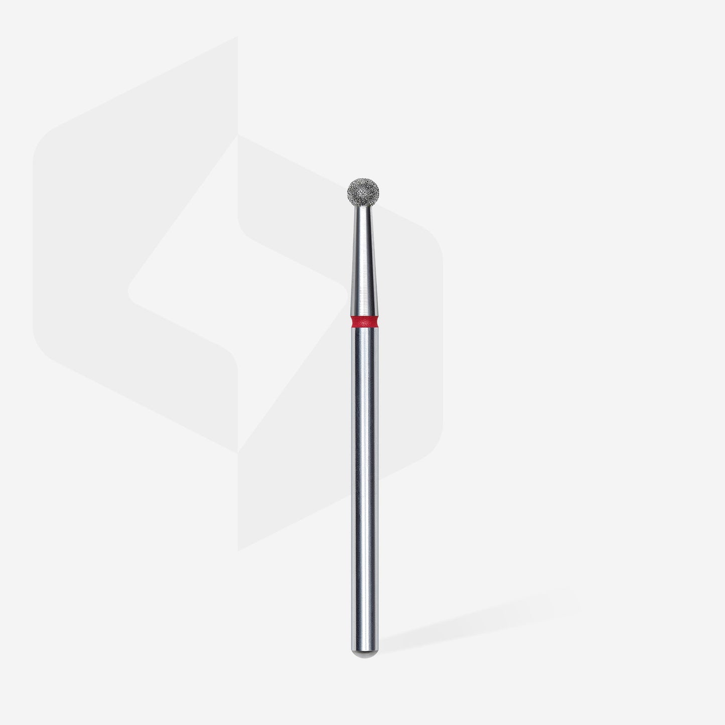 STALEKS EXPERT Diamond nail drill bit ball red, head diameter 2,7 mm