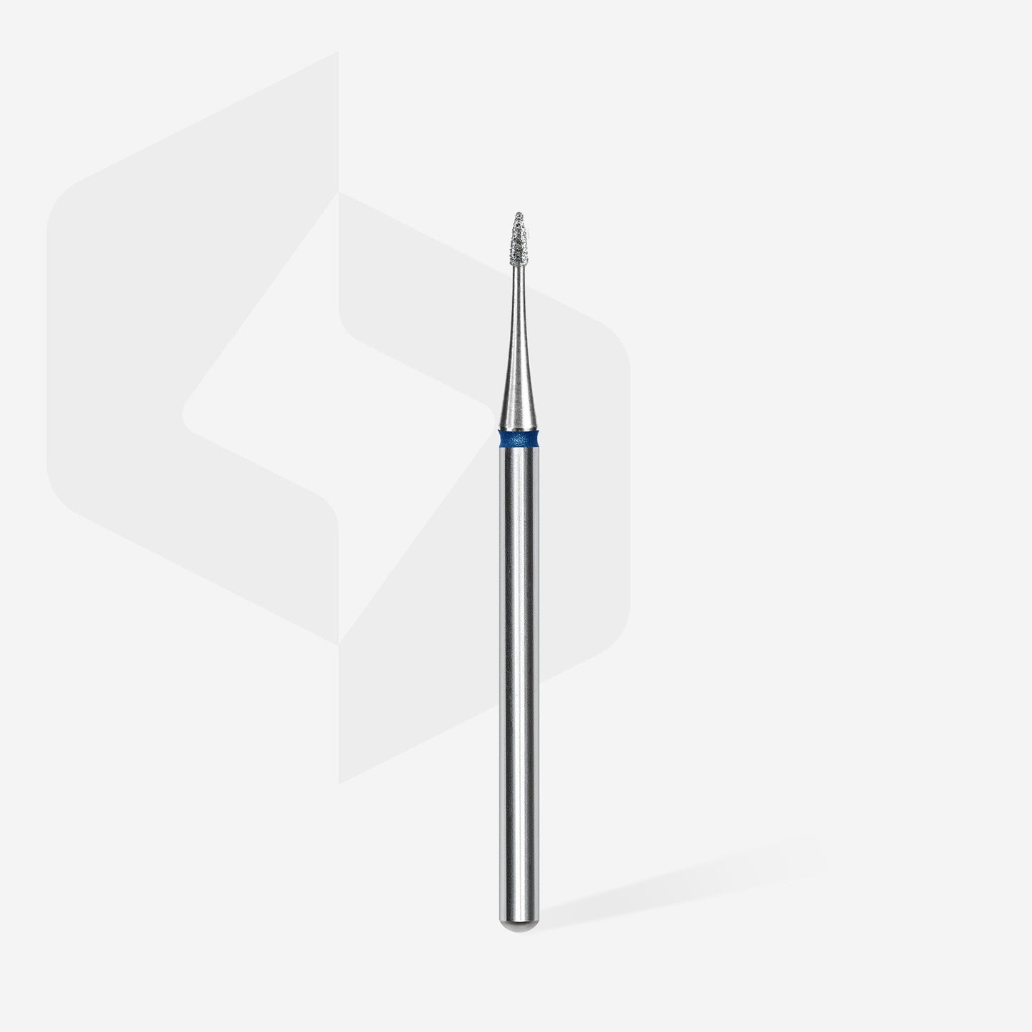 STALEKS EXPERT Diamond nail drill bit flame mini blue, head diameter 1 mm, working part 3 mm