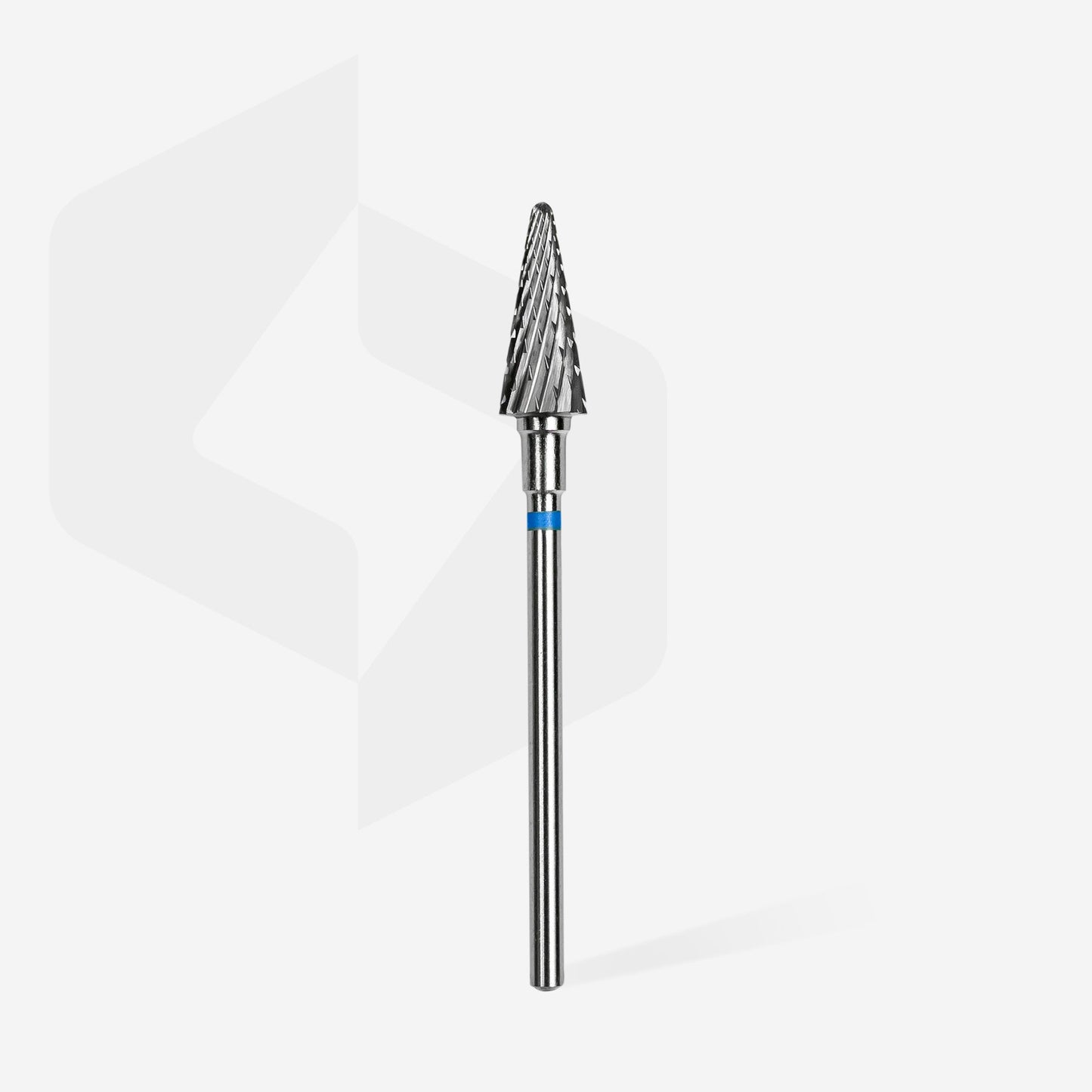 STALEKS EXPERT Carbide nail drill bit cone blue, head diameter 6 mm, working part 14 mm