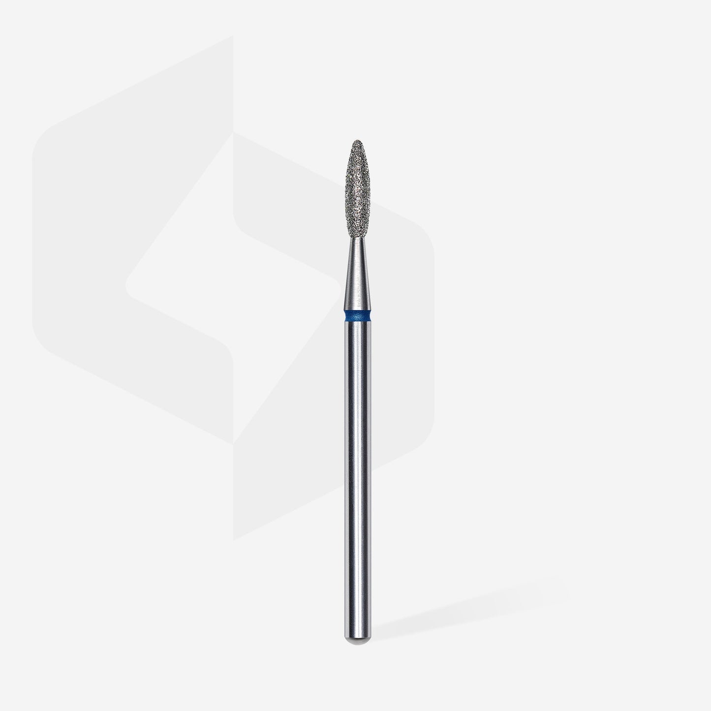STALEKS EXPERT Diamond nail drill bit flame blue, head diameter 2,1 mm, working part 8 mm