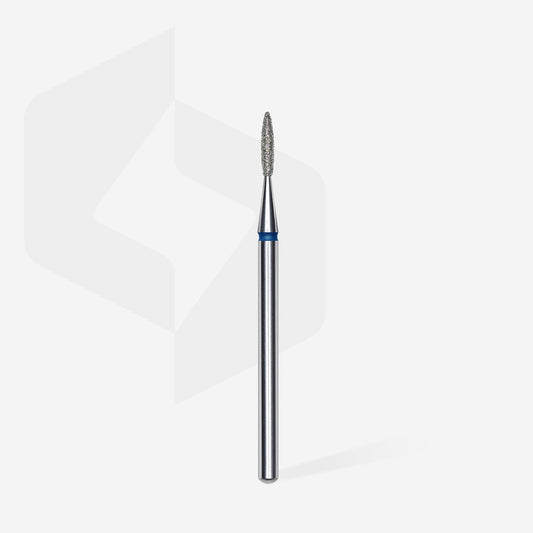 STALEKS EXPERT Diamond nail drill bit flame blue, head diameter 1,6 mm, working part 8 mm