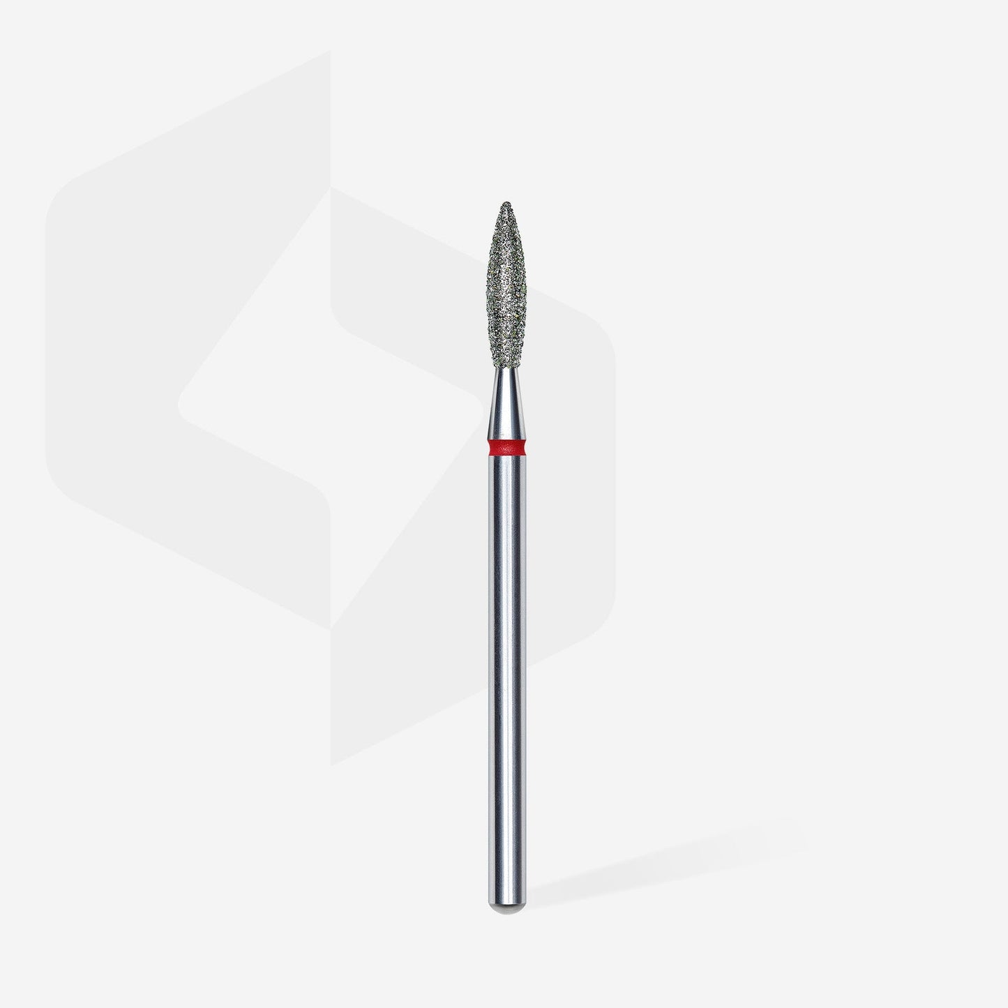 STALEKS EXPERT Diamond nail drill bit flame red, head diameter 2,3 mm, working part 10 mm