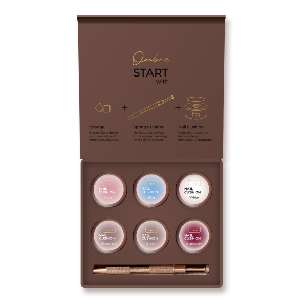 HEYLOVE Nail cushion set Brown, 6 pcs