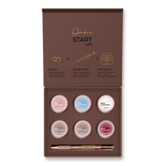 HEYLOVE Nail cushion set Brown, 6 pcs