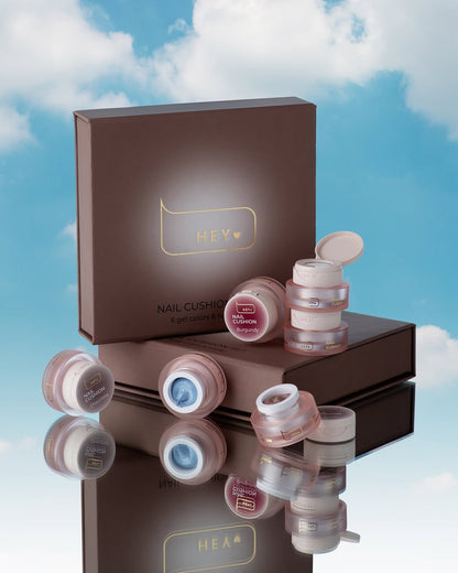 HEYLOVE Nail cushion set Brown, 6 pcs