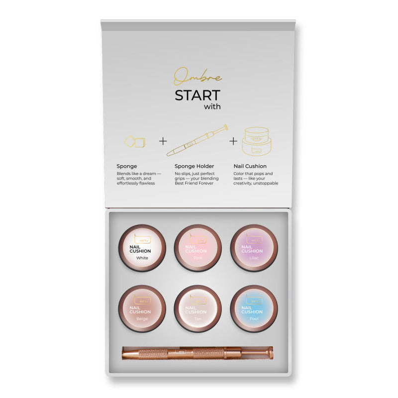 HEYLOVE Nail cushion set White, 6 pcs