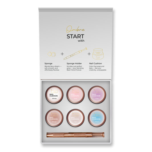 HEYLOVE Nail cushion set White, 6 pcs