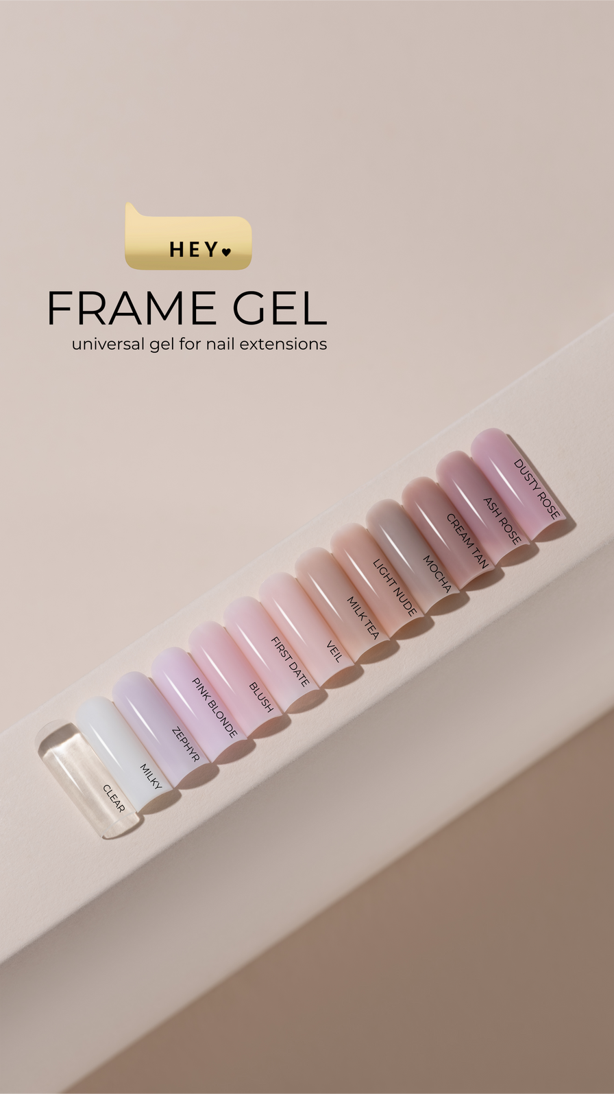 HEYLOVE Frame Builder Gel – Ash Rose, 30ml