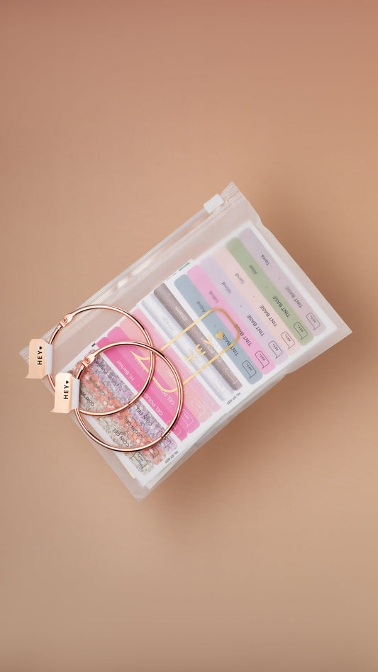 HEYLOVE. Set of stickers. Set of stickers for demonstration nail tips for the entire range