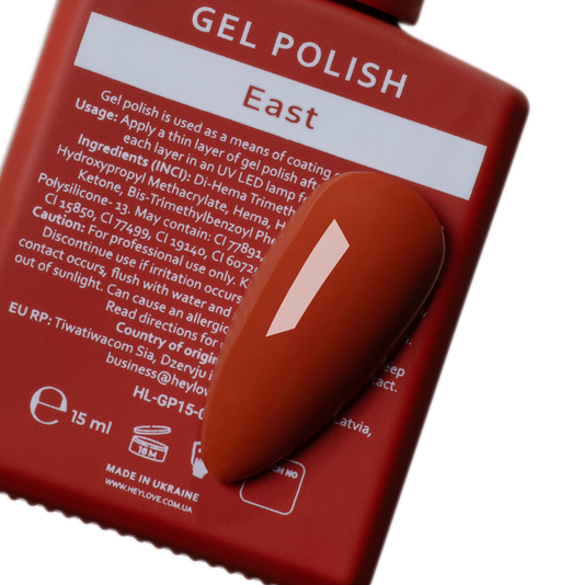 HEYLOVE Gel Polish East, 15 ml