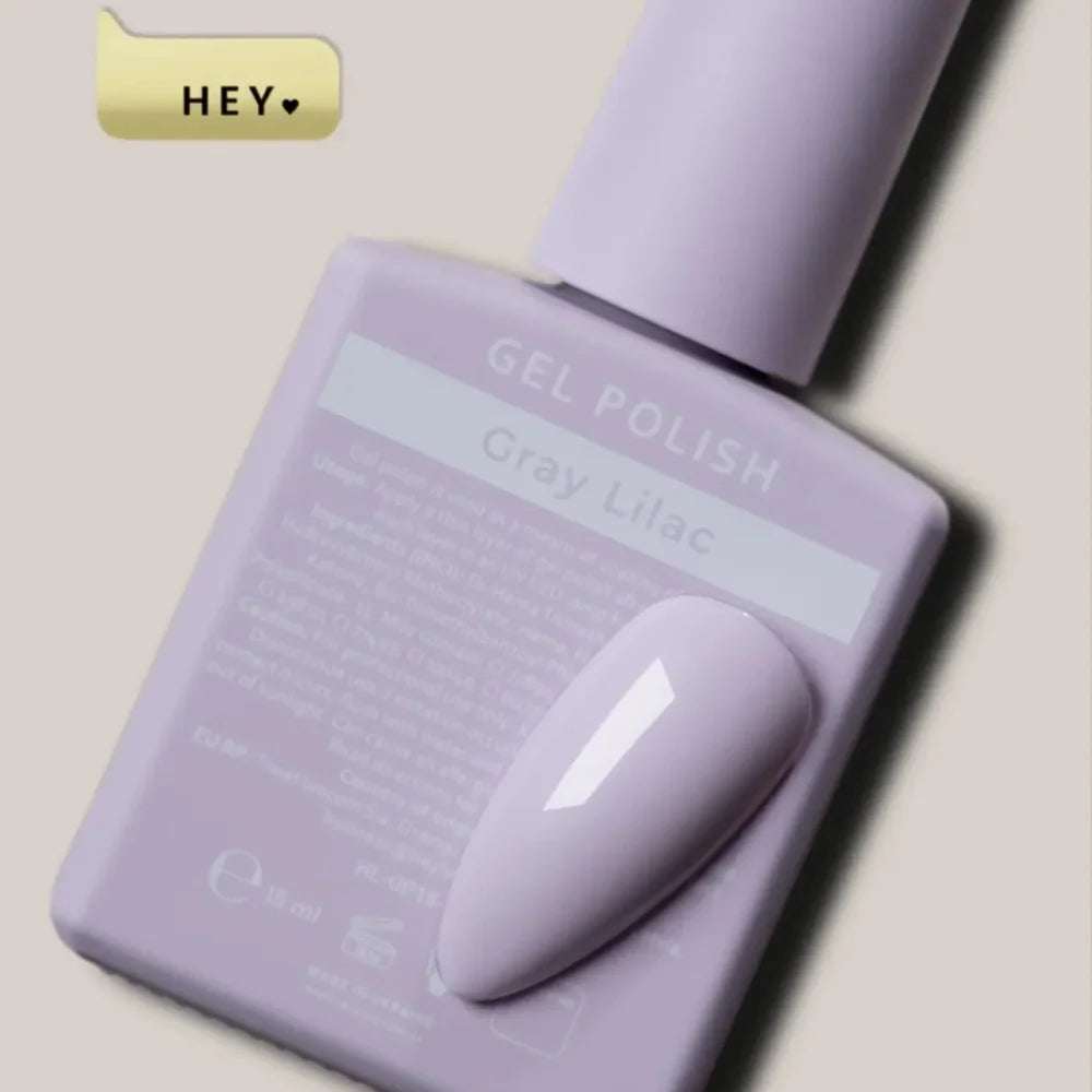 HEYLOVE Gel Polish Gray Lilac, 15 ml