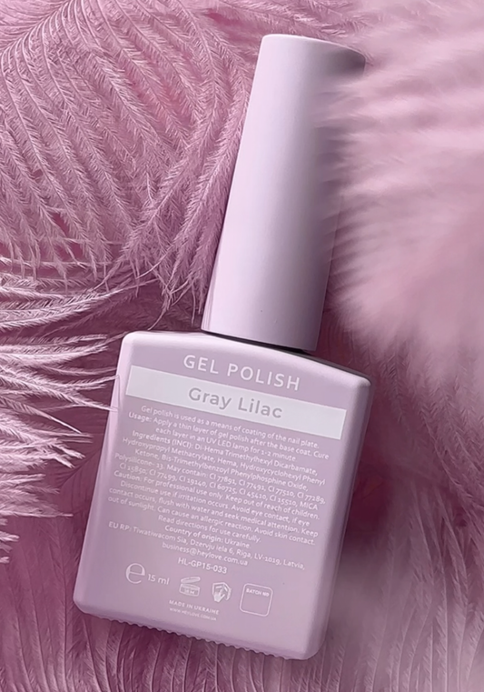 HEYLOVE Gel Polish Gray Lilac, 15 ml