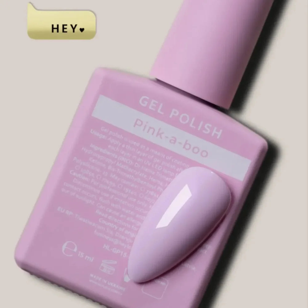 HEYLOVE Gel Polish Pink-a-boo, 15 ml