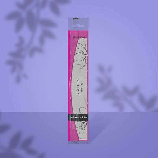 STALEKS EXPERT 40 Crescent mineral nail file, 180/240 grit (1 pc)