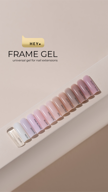HEYLOVE Frame Builder Gel with Pump – Milky, 30ml