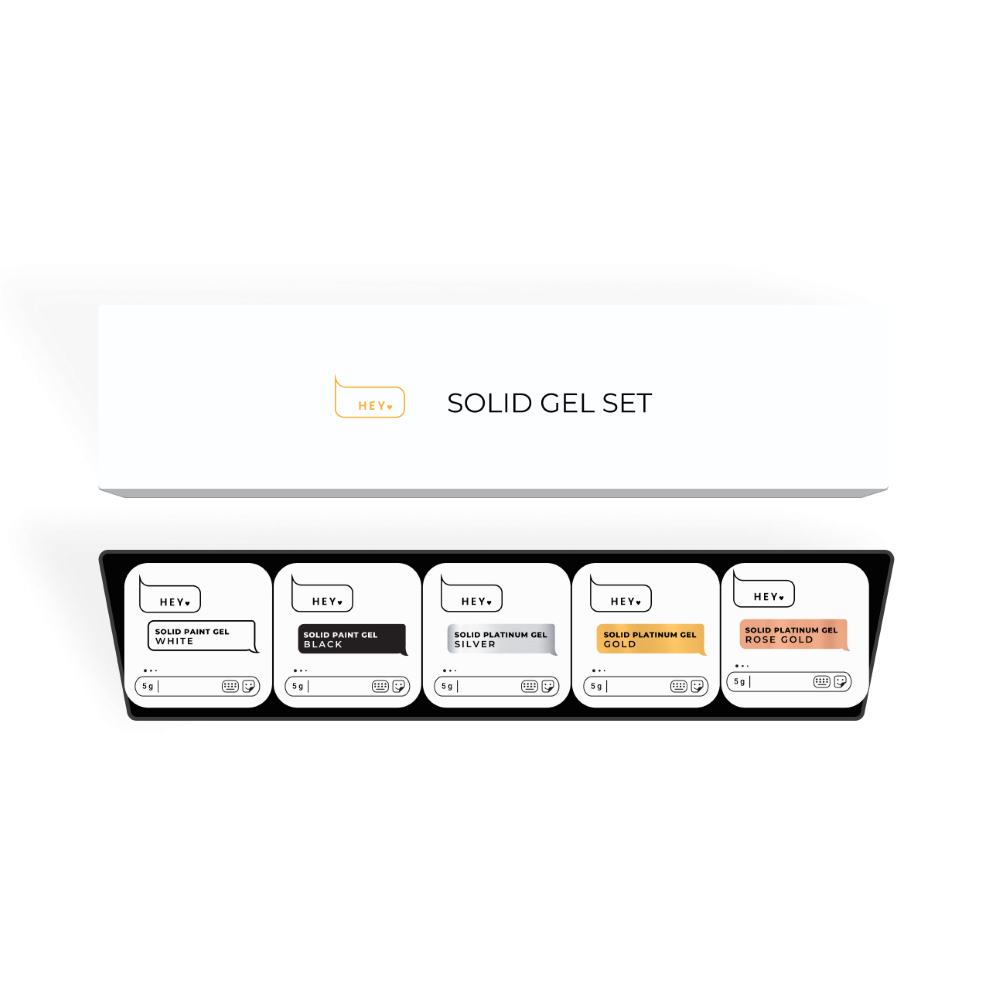 HEYLOVE Solid paint gel set 5pcs