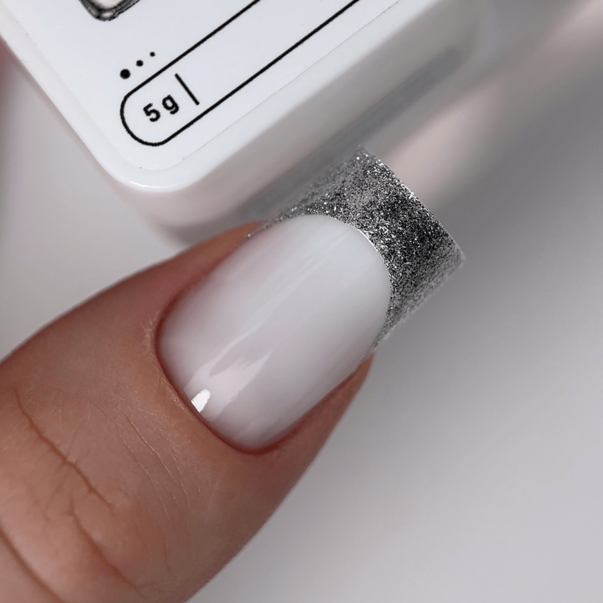 Gel nail polish liquid foil HEYLOVE Solid Platinum Gel Silver 5 g