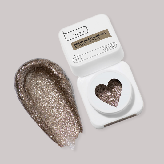 HEYLOVE Solid Platinum Gel Nail Polish Light Gold Liquid Foil 5 g
