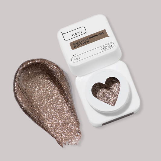 HEYLOVE Solid Platinum Gel Nail Polish Brown Liquid Foil 5 g
