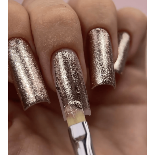 Gel nail polish liquid foil HEYLOVE Solid Platinum Gel Rose Gold 5 g