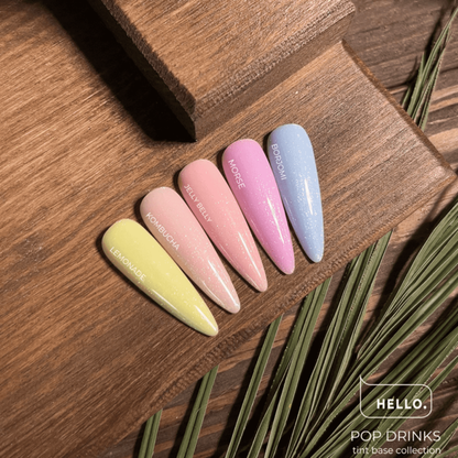 HEYLOVE Tint Base Pop Drinks Kombucha (pink-beige) Camouflage base with shimmer 15 ml