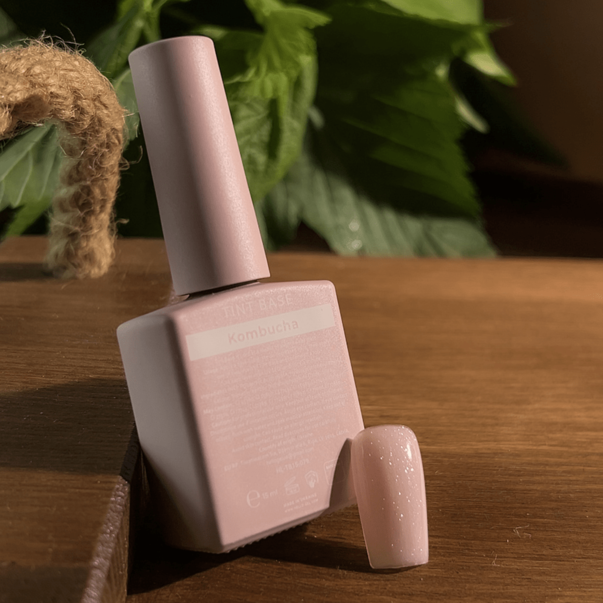 HEYLOVE Tint Base Pop Drinks Kombucha (pink-beige) Camouflage base with shimmer 15 ml