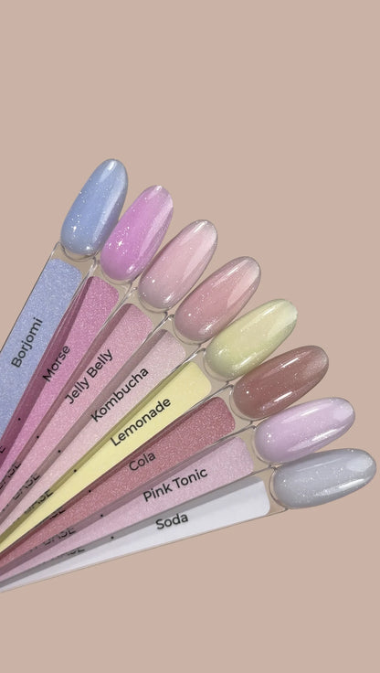HEYLOVE Tint Base Pop Drinks Kombucha (pink-beige) Camouflage base with shimmer 15 ml