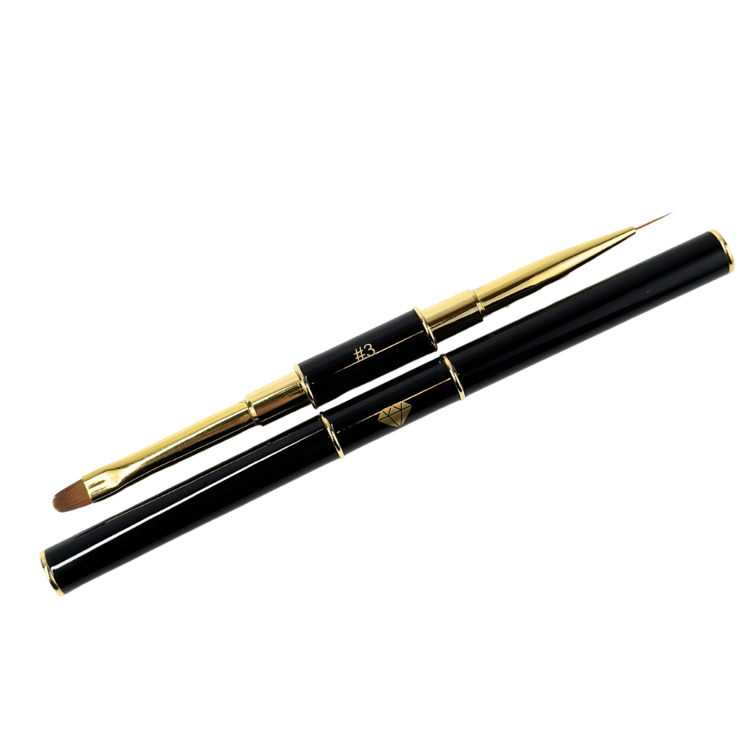 Double-Sided Brush №3 Crystal Professional 6mm/8mm – 9mm
