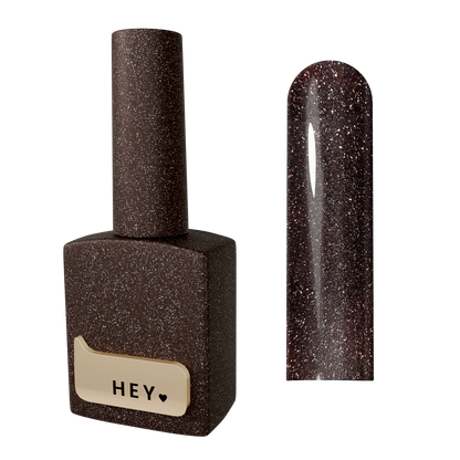 HEYLOVE Reflective Gel Polish Brave, 15 ml, Dark brown