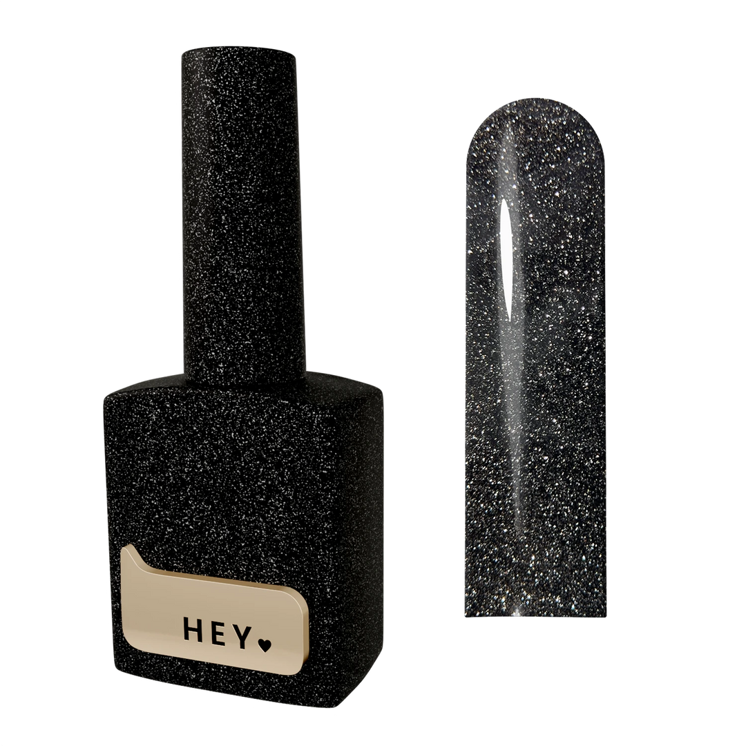 HEYLOVE Reflective Gel Polish Powerfull, 15 ml, Black